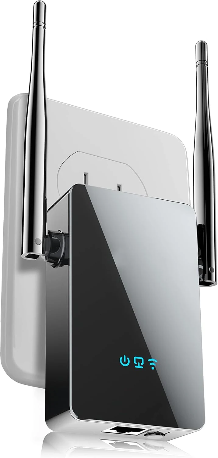 2026 WiFi Extender Signal Booster, New Gen Internet Booster for Home, 4X Faster, Covers up to 10,000 sq.ft, Wi-Fi Repeater with Ethernet Port, Wireless Long Range Amplifier, Easy Setup (Black)