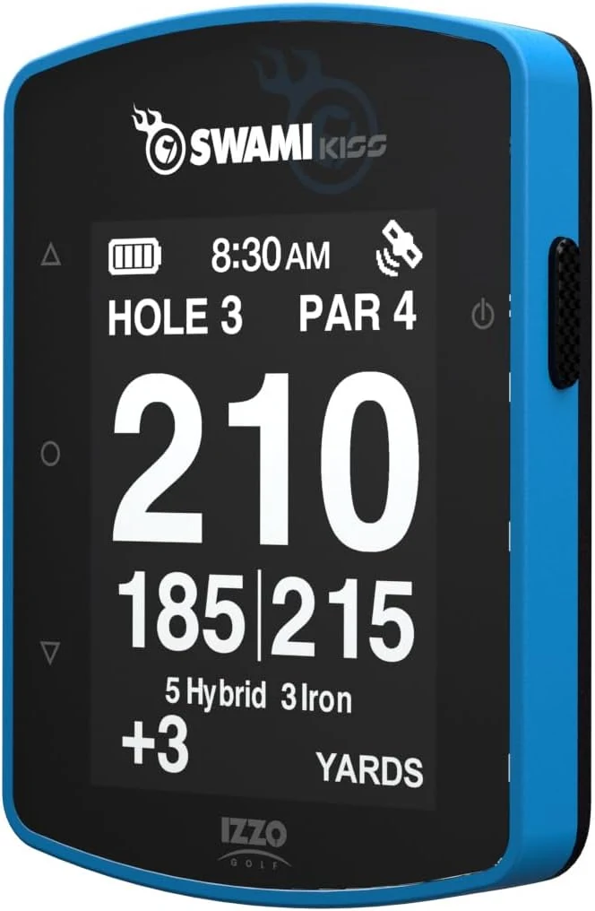 Swami KISS 2.0 Handheld Golf GPS Rangefinder with Integrated Magnets - Blue