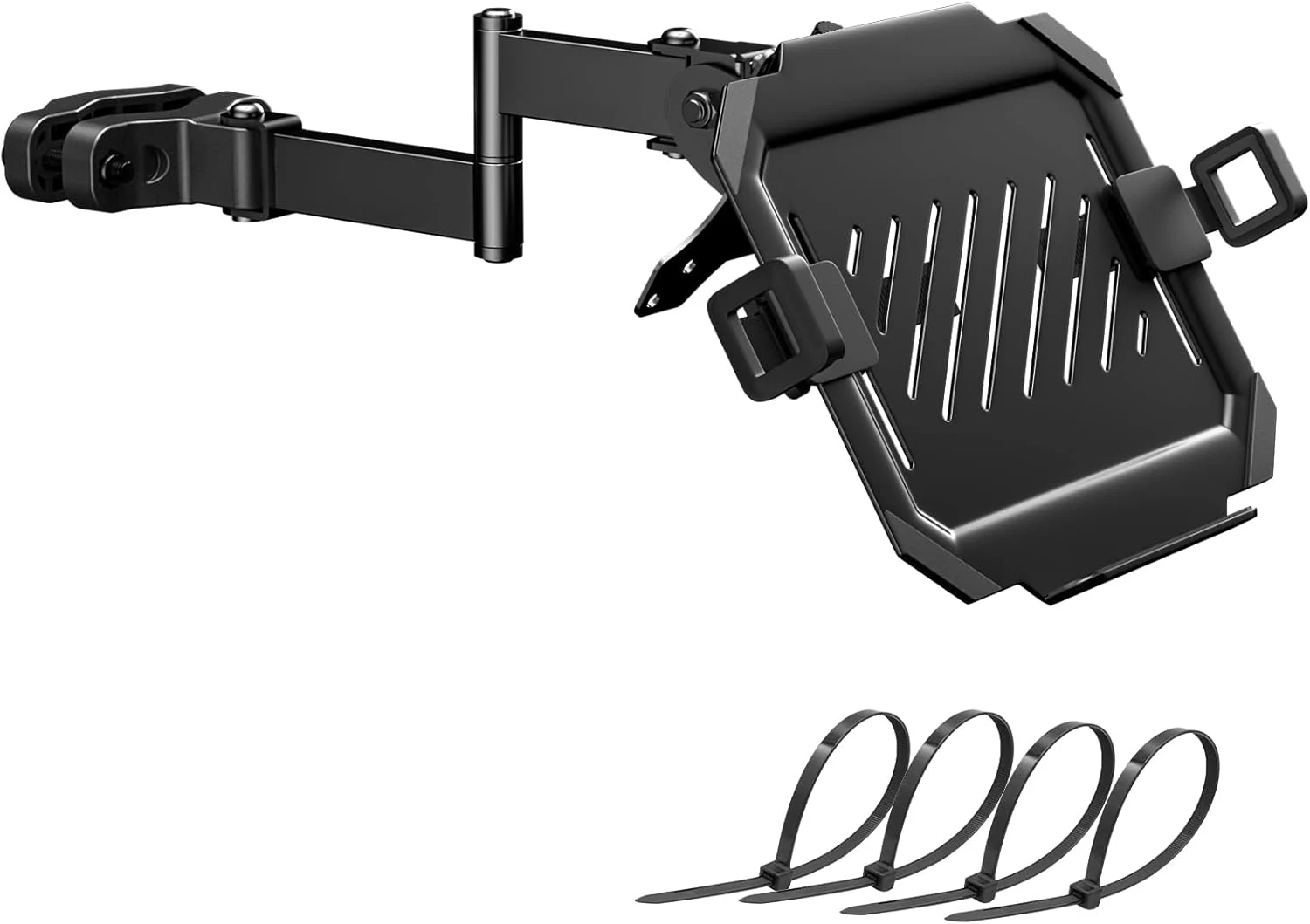 PUTORSEN Laptop Pole Mount Tray – Universal Full Motion Arm Holder (12–18 Inch)