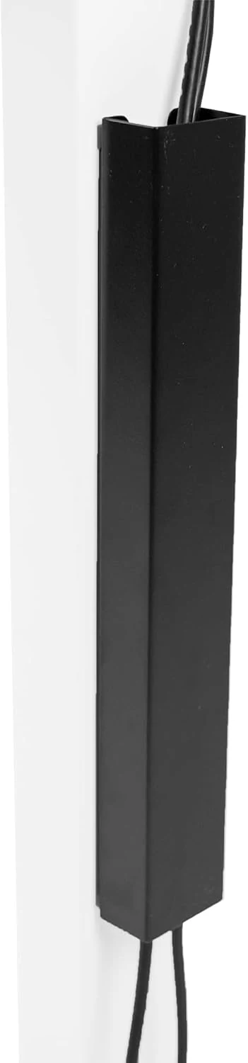 VIVO Steel Magnetic 14 inch Cable Management Channel for Under Desk Leg, No Drill Cord Organizer (Black)