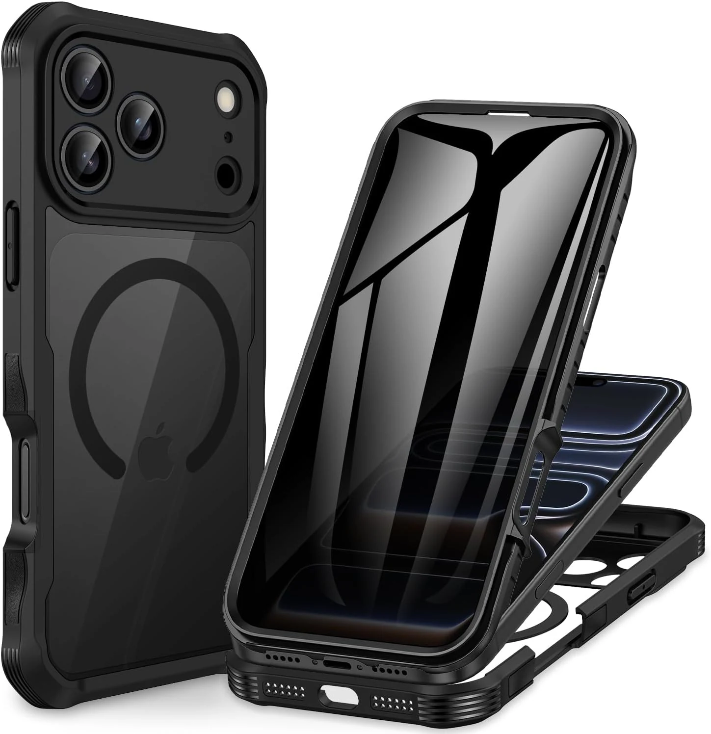 CENHUFO Magnetic Privacy for iPhone 17 Pro Max Case [Compatible with Magsafe] Full Body Phone Case