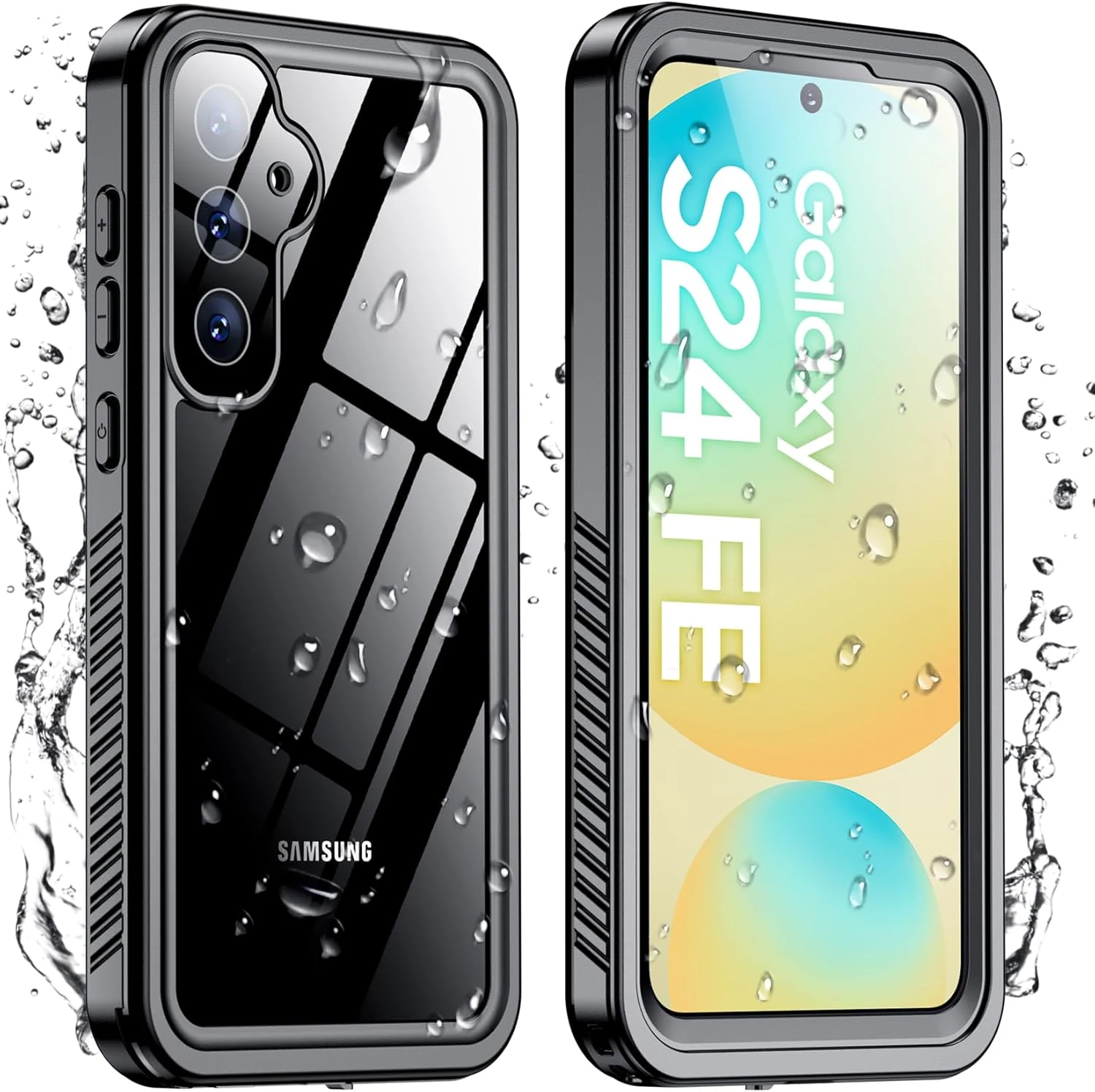 Temdan Waterproof Case for Samsung Galaxy S24 FE (IP68, rugged drop protection)