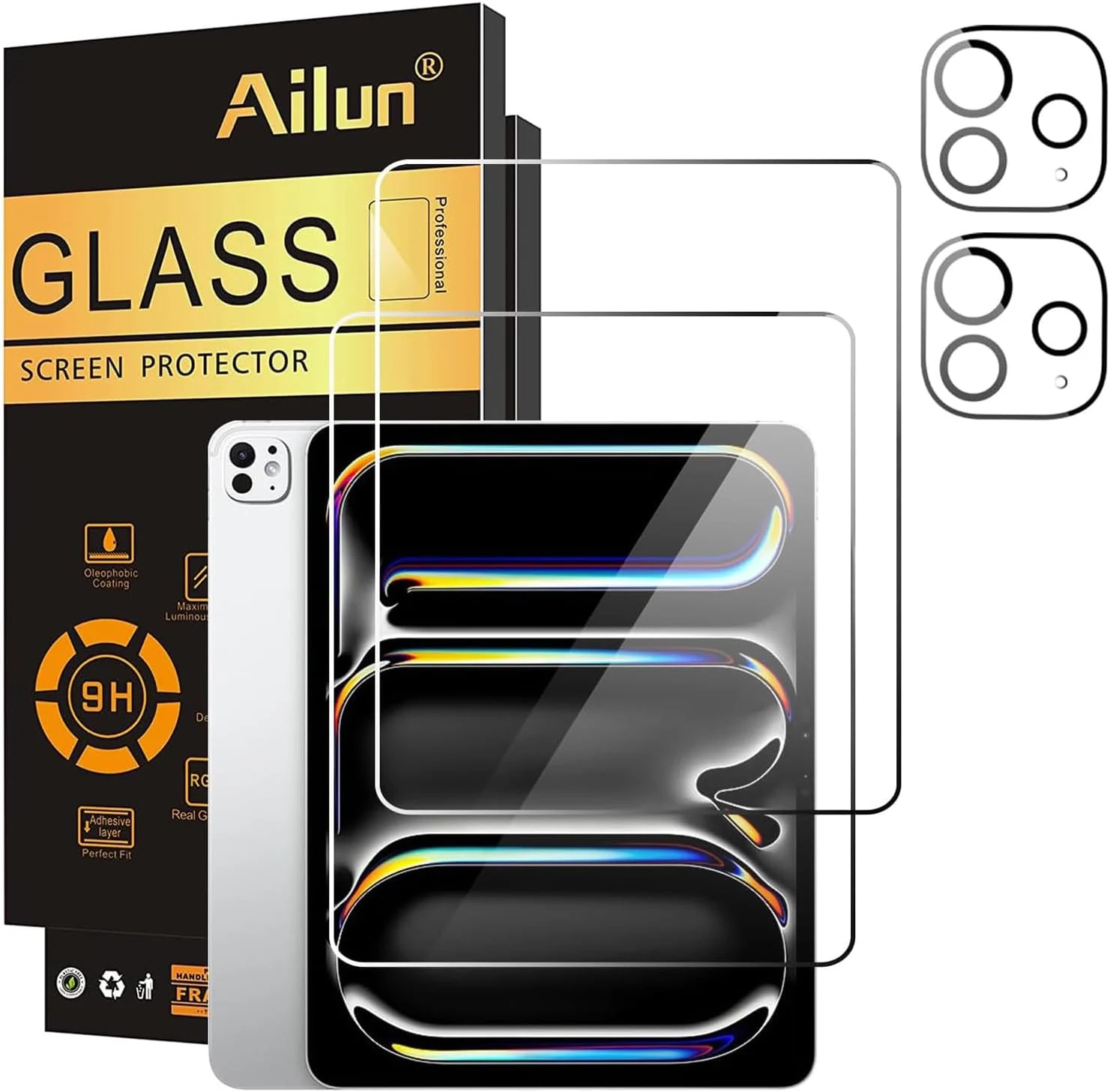 Ailun 2 Pack Screen Protector for iPad Pro 13 Inch 2025/2024 (M5/M4)