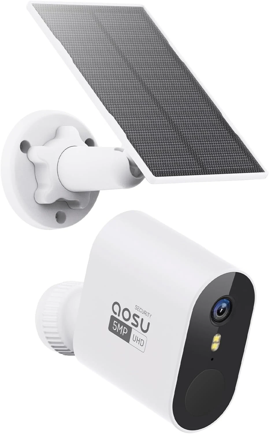 aosu Add-on Cam, 3K/5MP, Solar Powered, Up to 4PCS Security Cameras Can be Connected to 1 aosuBase