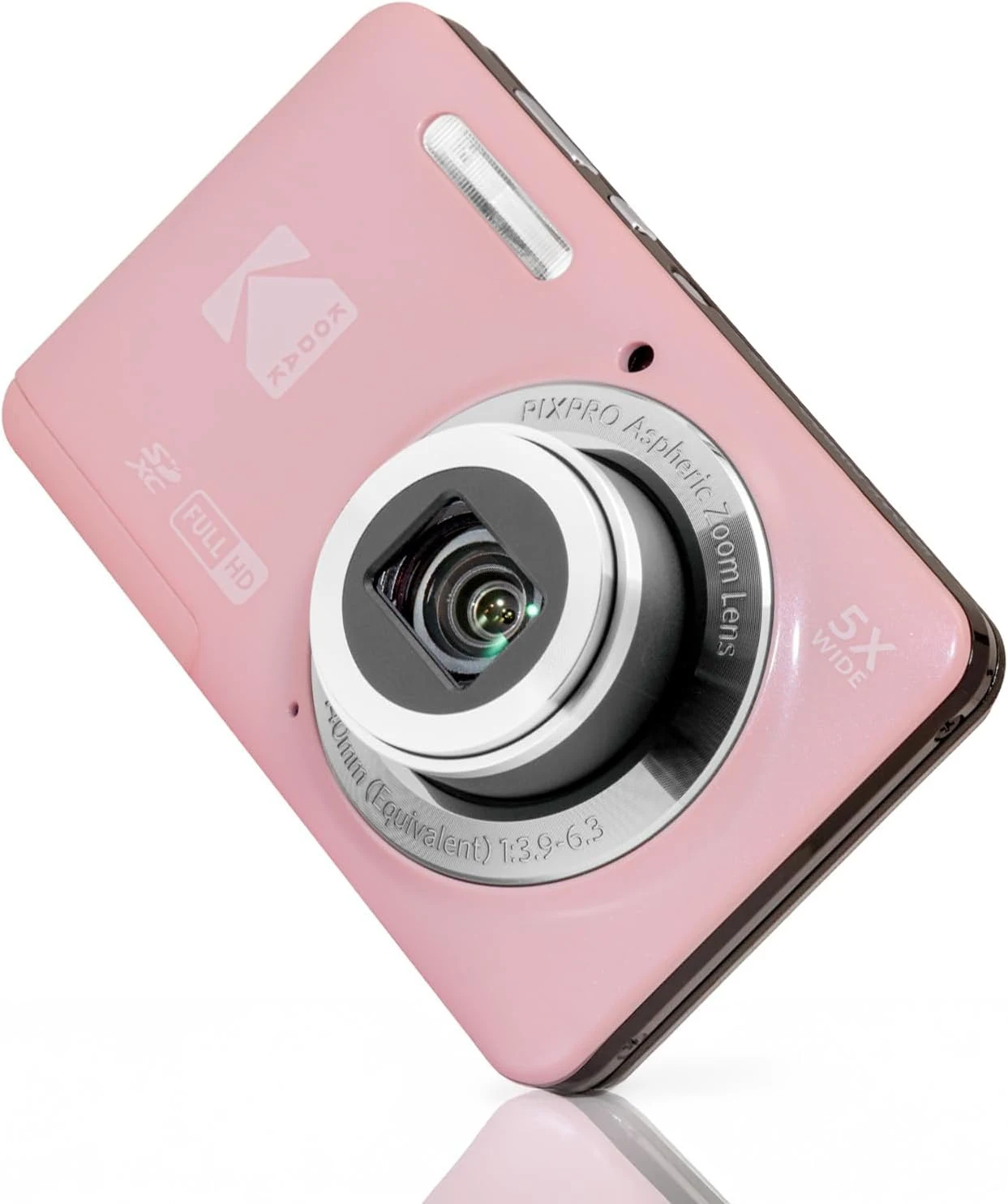 Kodak PixPro Friendly Zoom FZ55 16MP 1080p Full HD Digital Camera with 5X Optical Zoom (Pastel Pink)