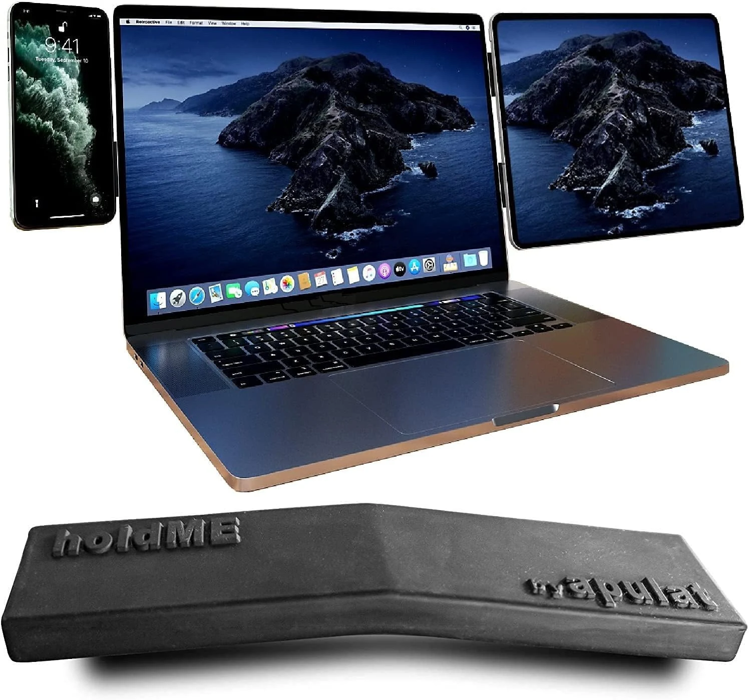 Apulat Portable Magnetic Side Mount (for iPhone, iPad, and second screen)