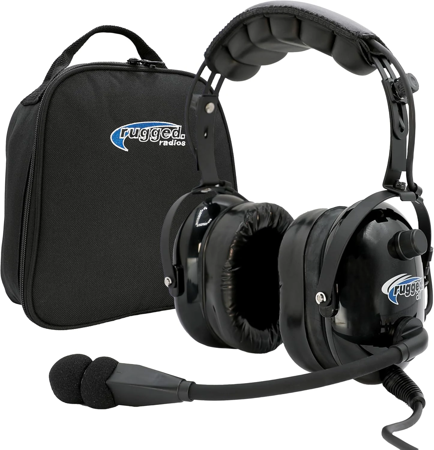 Rugged. Air RA900 Premium Stereo Aviation Pilot Headset for Flight