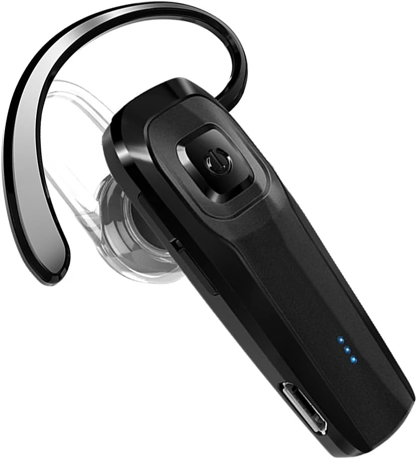 TOORUN Bluetooth Headset, M26 Bluetooth Earpiece Handsfree V5.0 Wireless Headphone with Noise Cancelling and Microphone (Black)