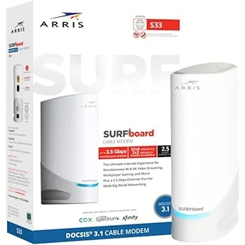 ARRIS SURFboard S33 DOCSIS 3.1 Multi‑Gig Cable Modem