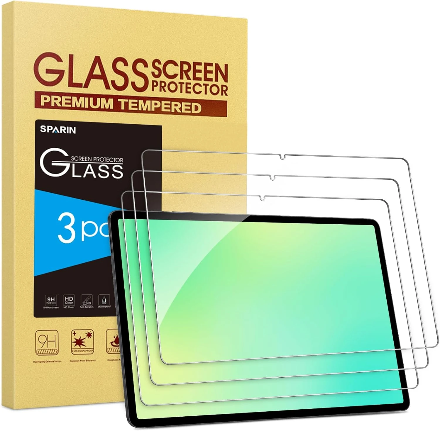 SPARIN 3 Pack Screen Protector for Samsung Galaxy Tab A11 Plus/A9 Plus 11 inch