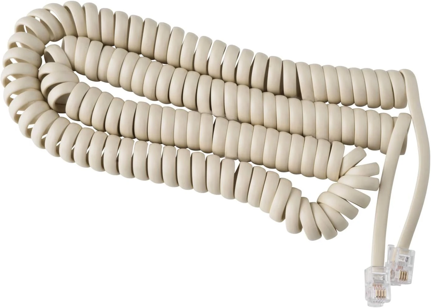iSoHo Phones Phone Cord for Landline Phone (Bone Ivory, 15 ft)