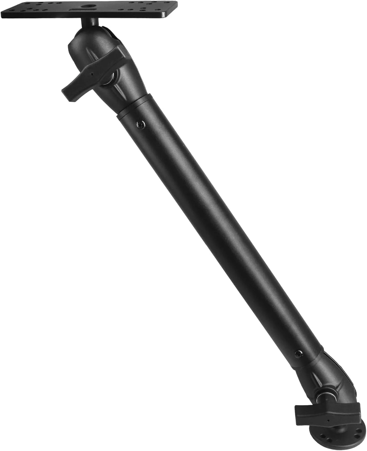 1.5" / C Size Ball Aluminum Fish Finder Mount with Extension(18.3") Arm, Tall Bow Mount for Bass Boat, 360° Rotation, Compatible with Garmin, Lowrance, Humminbird and More