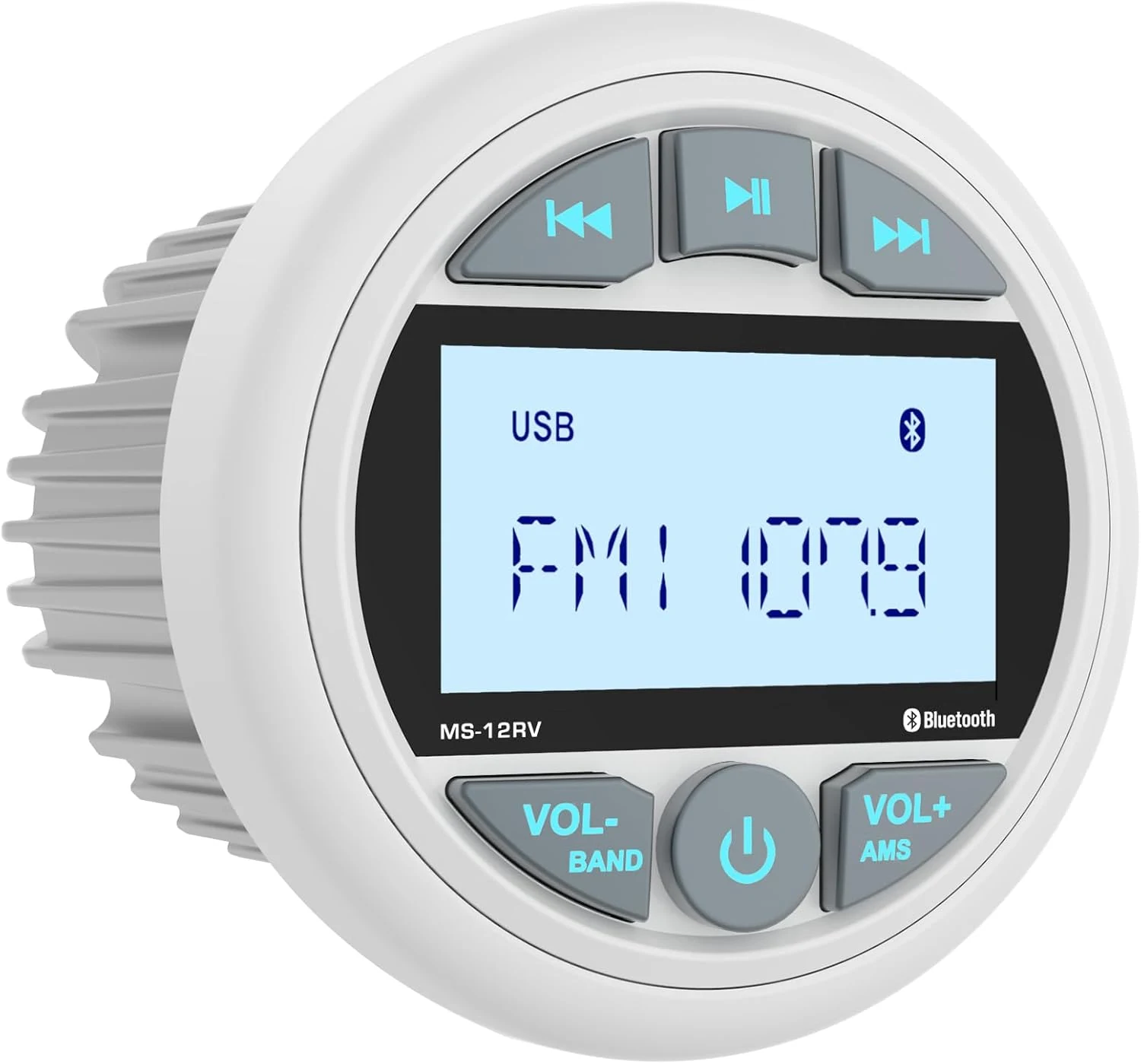 DOVOX Bluetooth Marine Stereo Receiver (IPX5 waterproof gauge radio)