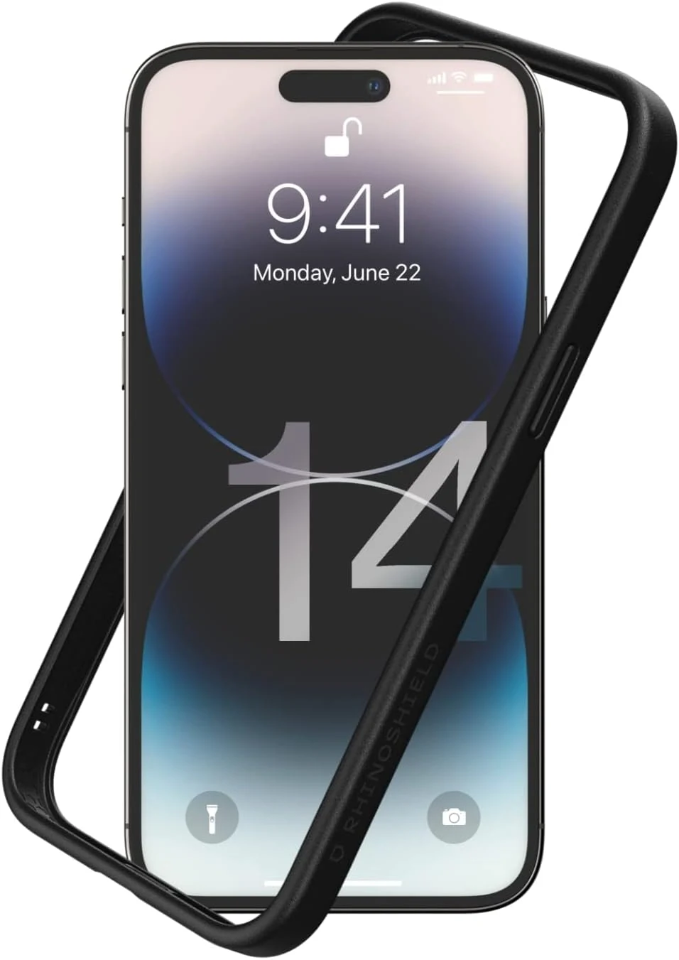 RhinoShield Bumper Case Compatible with [iPhone 14 Pro Max] | CrashGuard NX (Black)