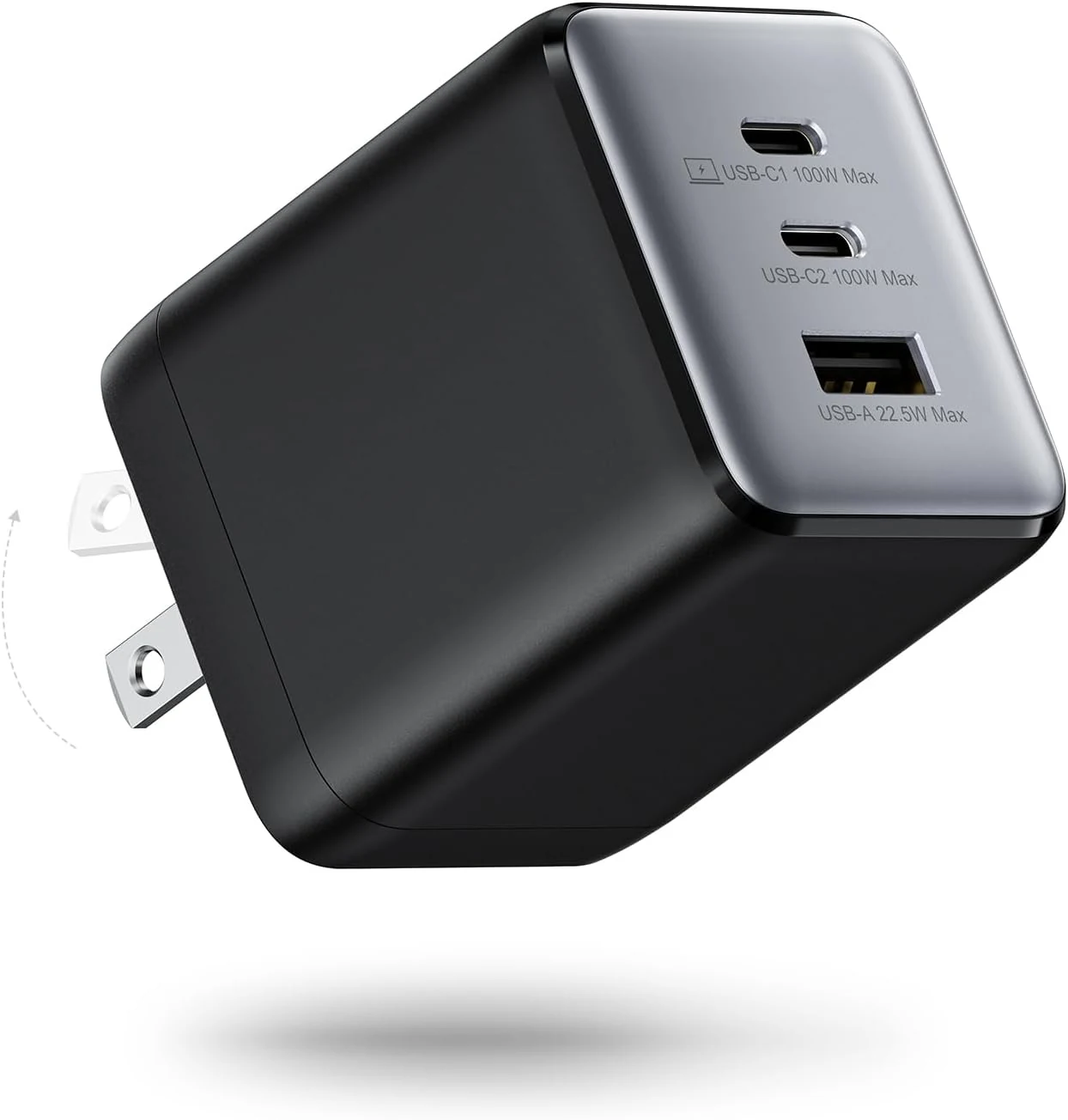 wegear 100W USB C Wall Charger, 3-Port PPS PD 3.0 Compact Foldable Wall Charger Block