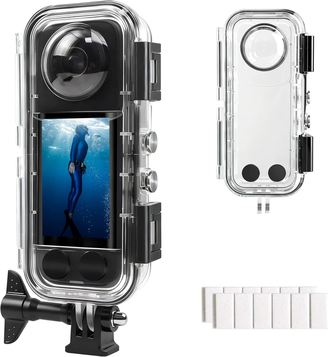FitStill Waterproof Housing for Insta 360 X5, 40M Diving Depth