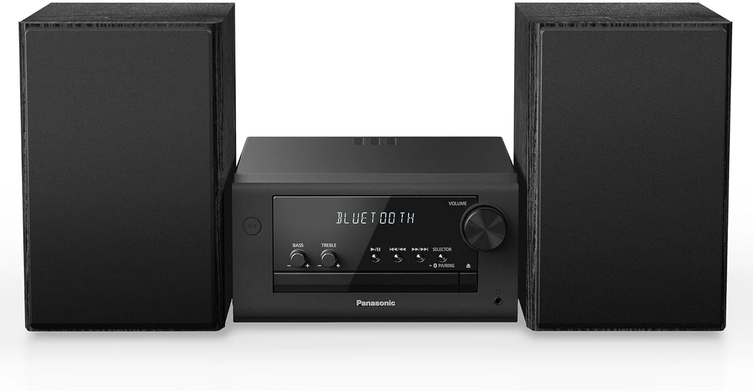 Panasonic Compact Stereo System with CD Player, Bluetooth, FM Radio and USB (SC-PM700PP-K)
