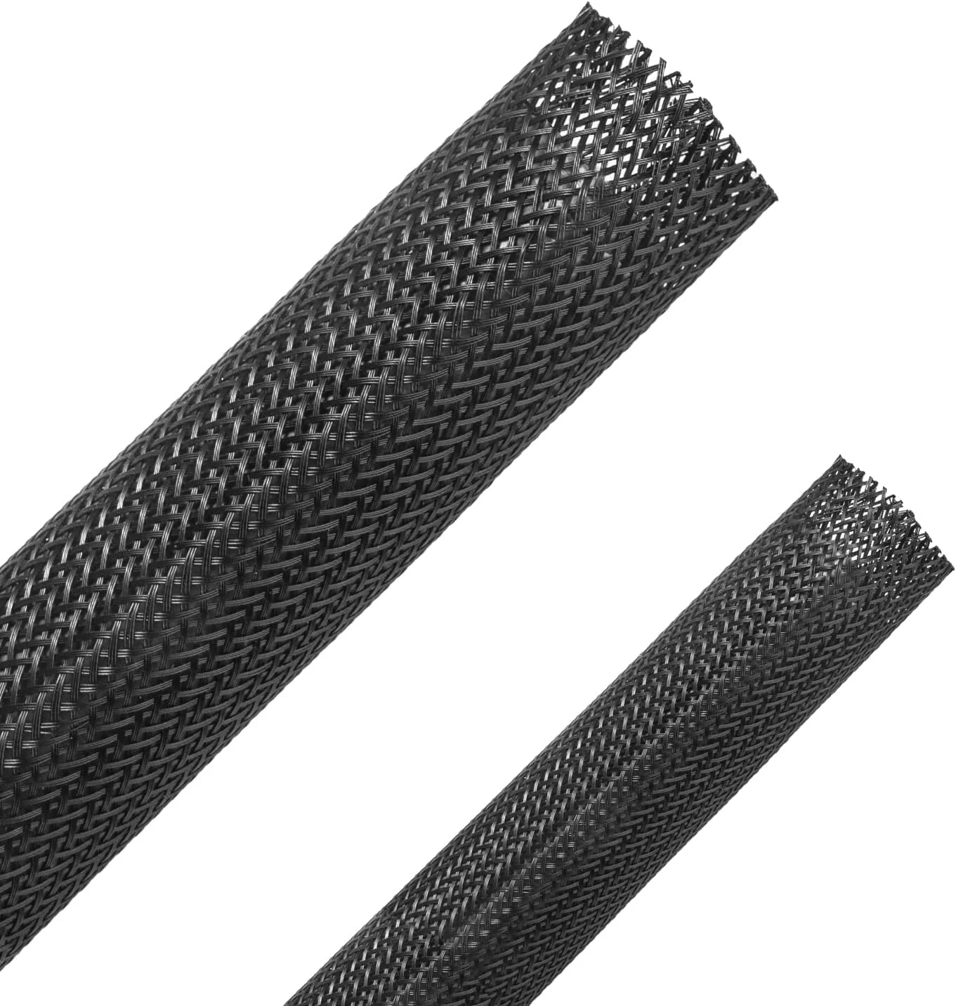 Besteek 50ft Expandable Braided Cable Sleeve (1/4 in and 1/2 in)