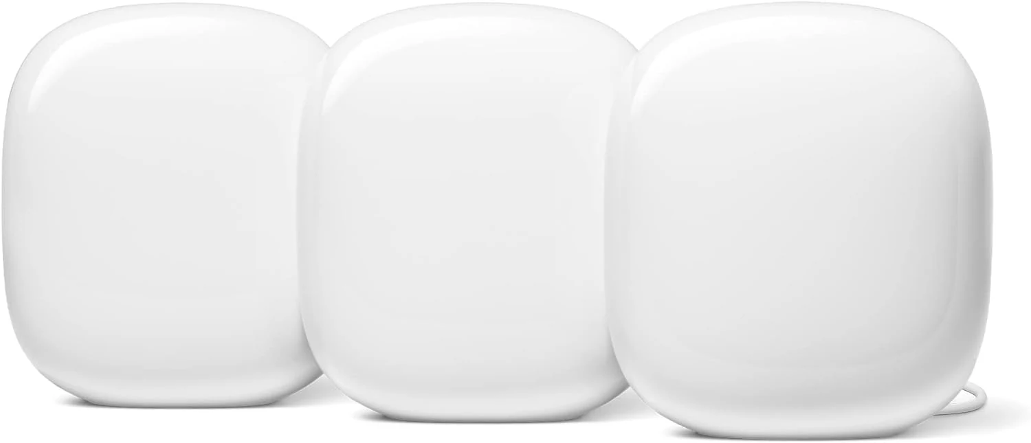 Google Nest WiFi Pro (Wi‑Fi 6E) 3‑Pack (Snow)