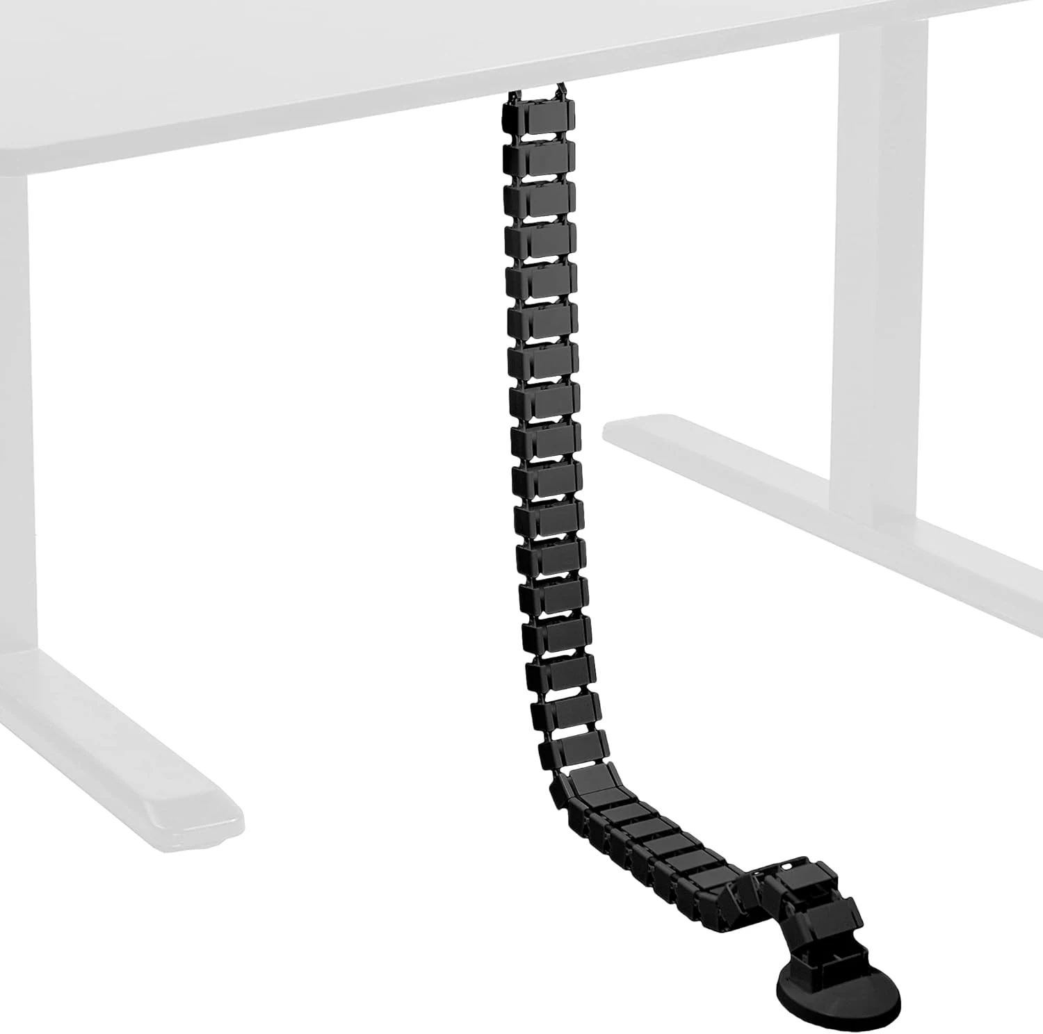 VIVO Under Desk Vertebrae Cable Management Kit, Adjustable Quad Entry