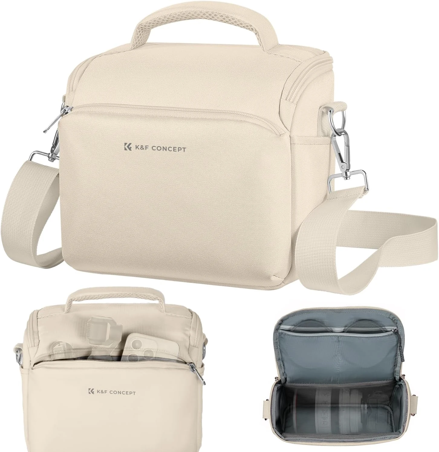 K&F CONCEPT Camera Sling Bag Small Crossbody Camera Case DSLR/SLR/Cute