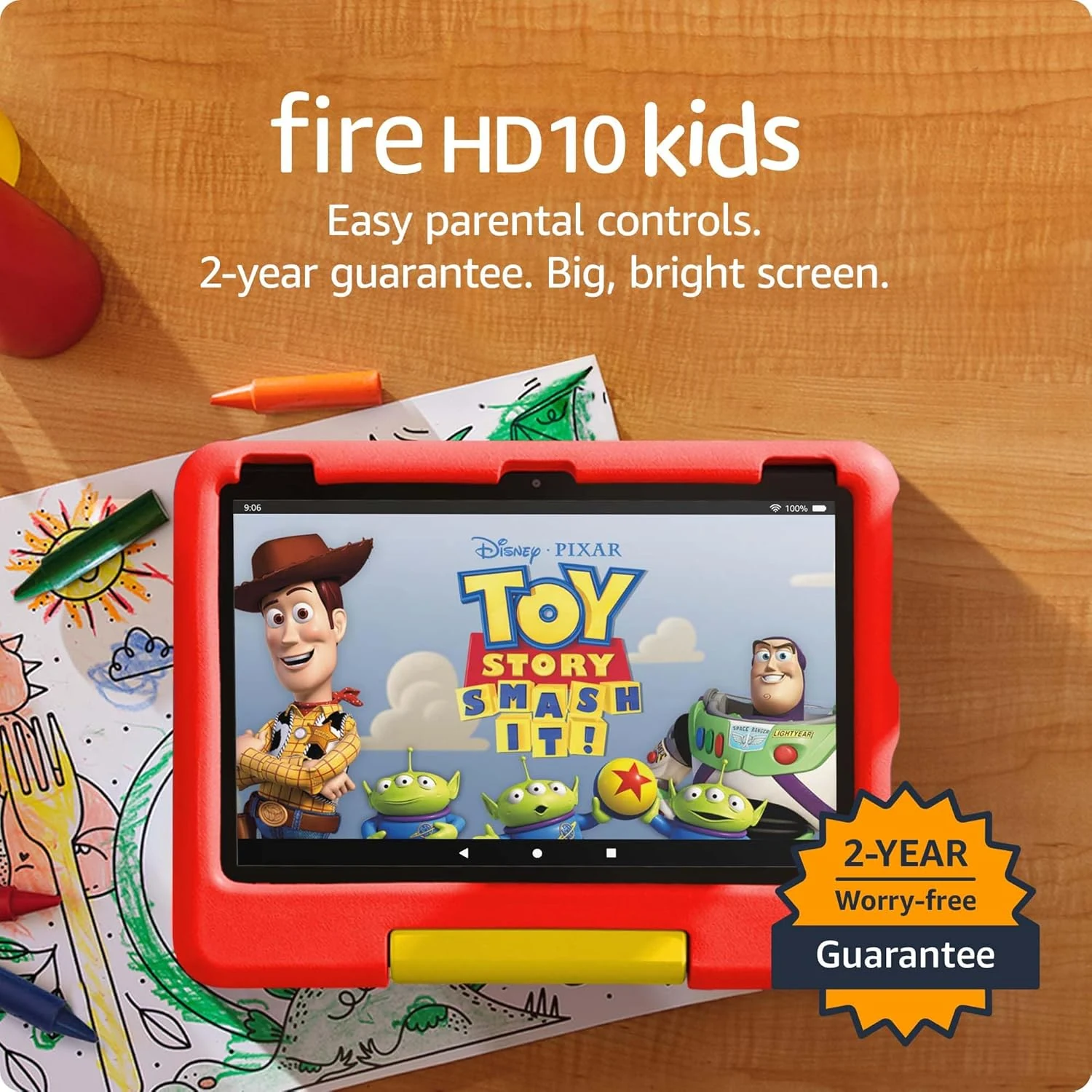 Amazon Fire HD 10 Kids tablet (newest model) | Officially Licensed Toy Story 30th Anniversary Edition