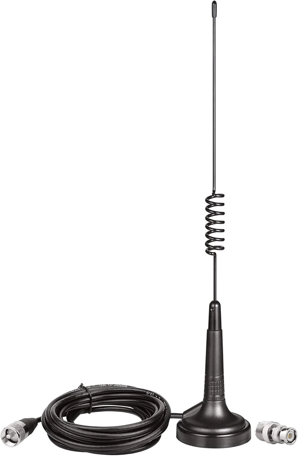Bingfu 27MHz CB Radio Antenna PL259 & BNC Male Magnetic Base