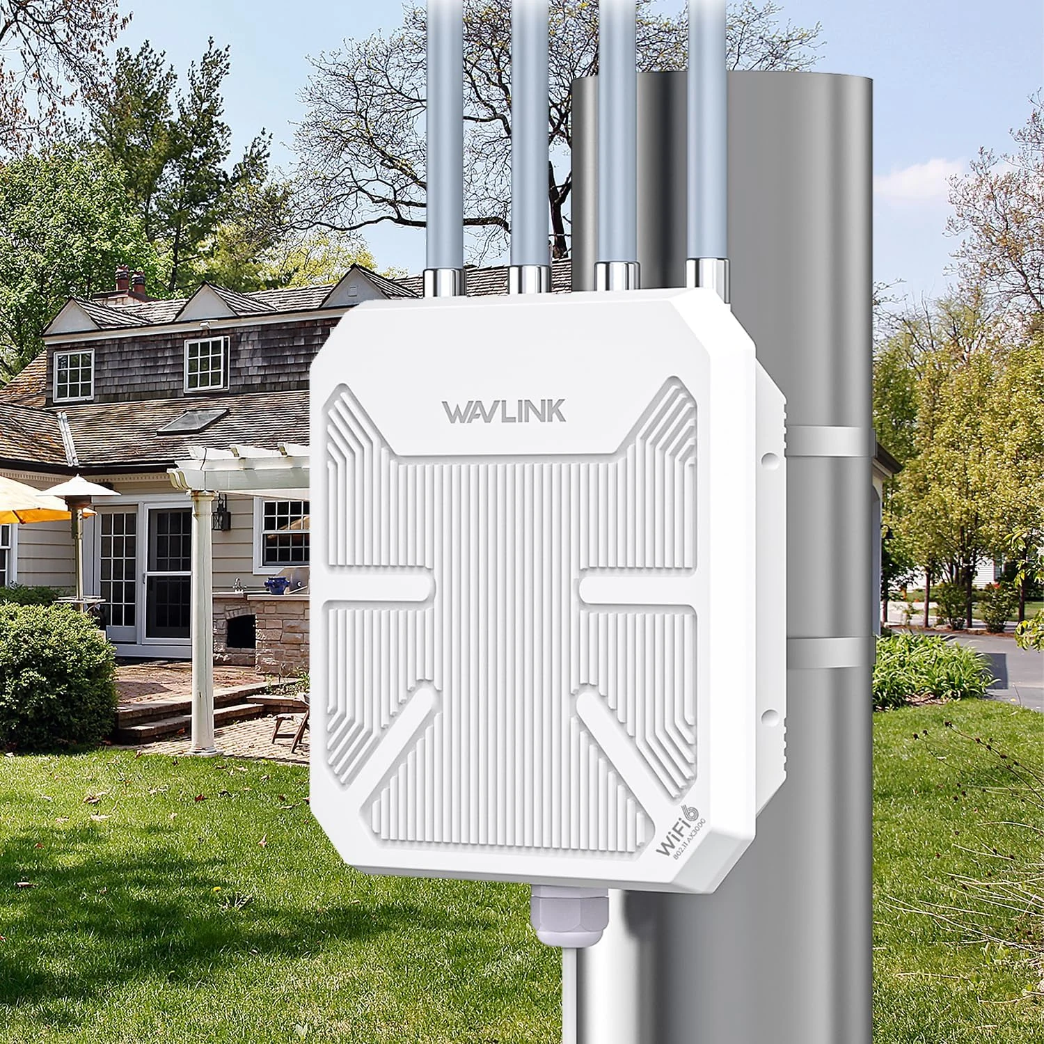 WAVLINK AX3000 Outdoor WiFi 6 Extender Long Range, Outdoor Wireless
