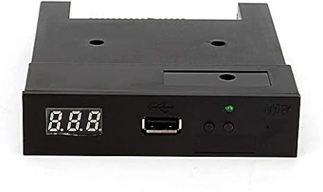 Floppy Drive Emulator 3.5 Inch 1.44MB USB Floppy Emulator SFR1M44 U100K Updated Flash Disk Floppy Drive Replacement Black