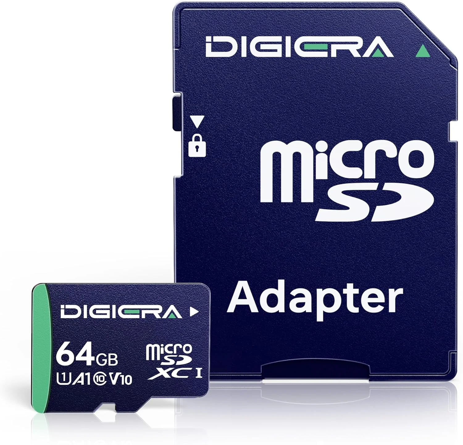 DIGIERA 64GB CT100 microSDXC UHS-I Memory Card with Adapter