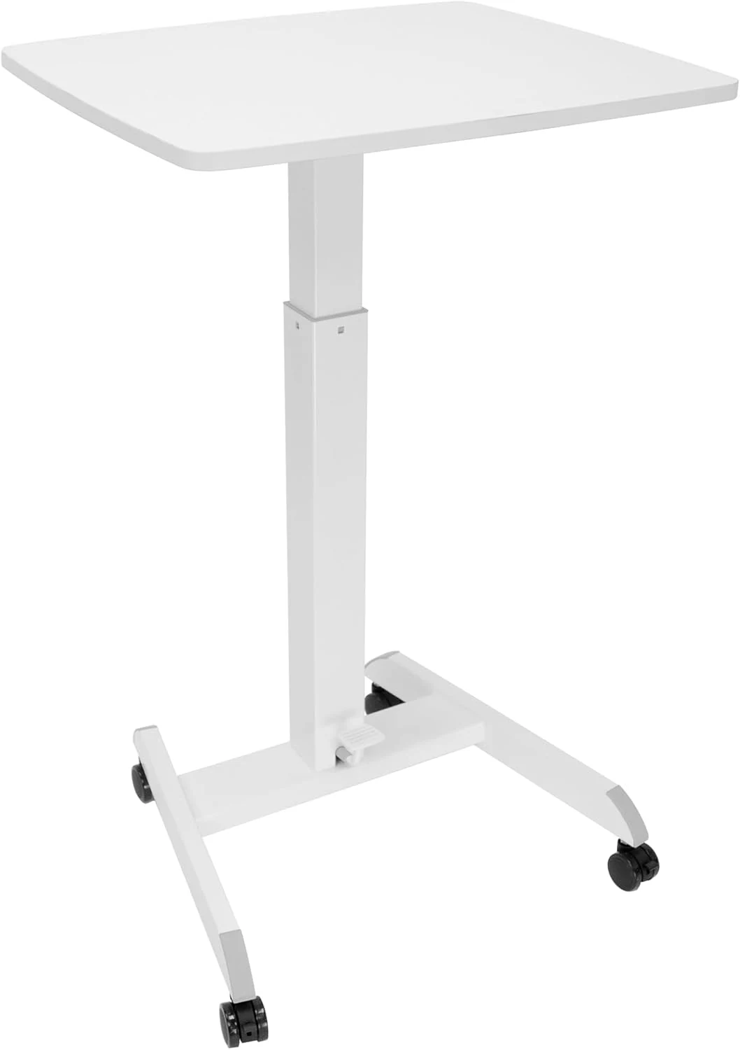 Mount-It! Adjustable Rolling Laptop Desk, Mobile Standing Desk with Wheels (MI-7997)