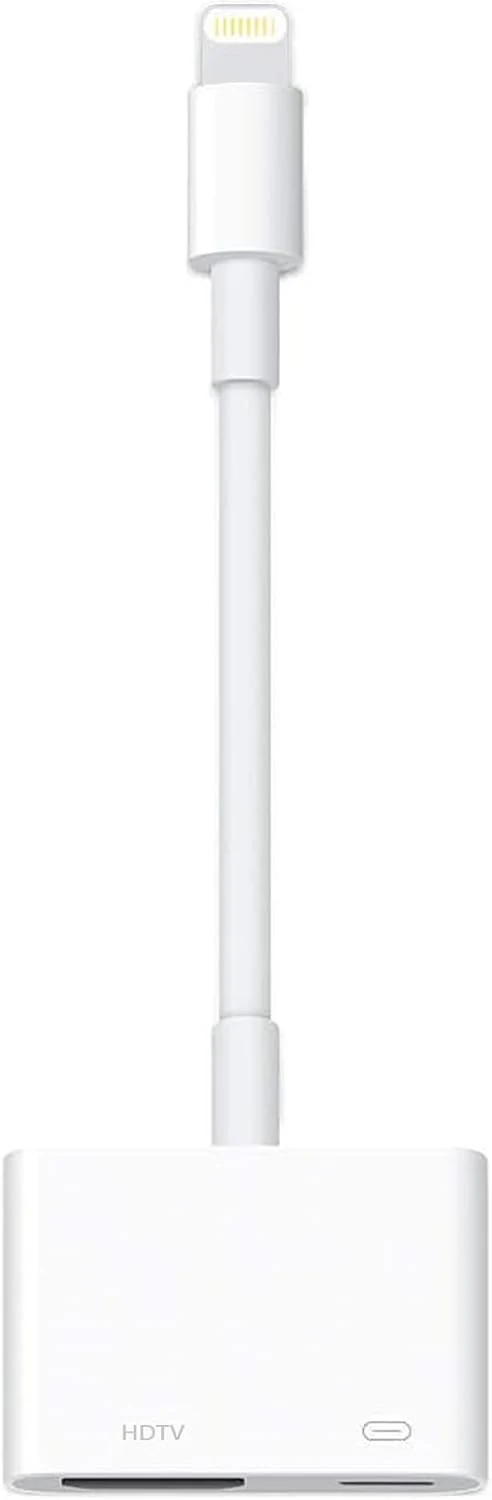 Lightning to HDTV Adapter for iPhone, [Apple MFi Certified] Digital AV Dongle, 1080P Sync Screen Cable with Lightning Charging Port