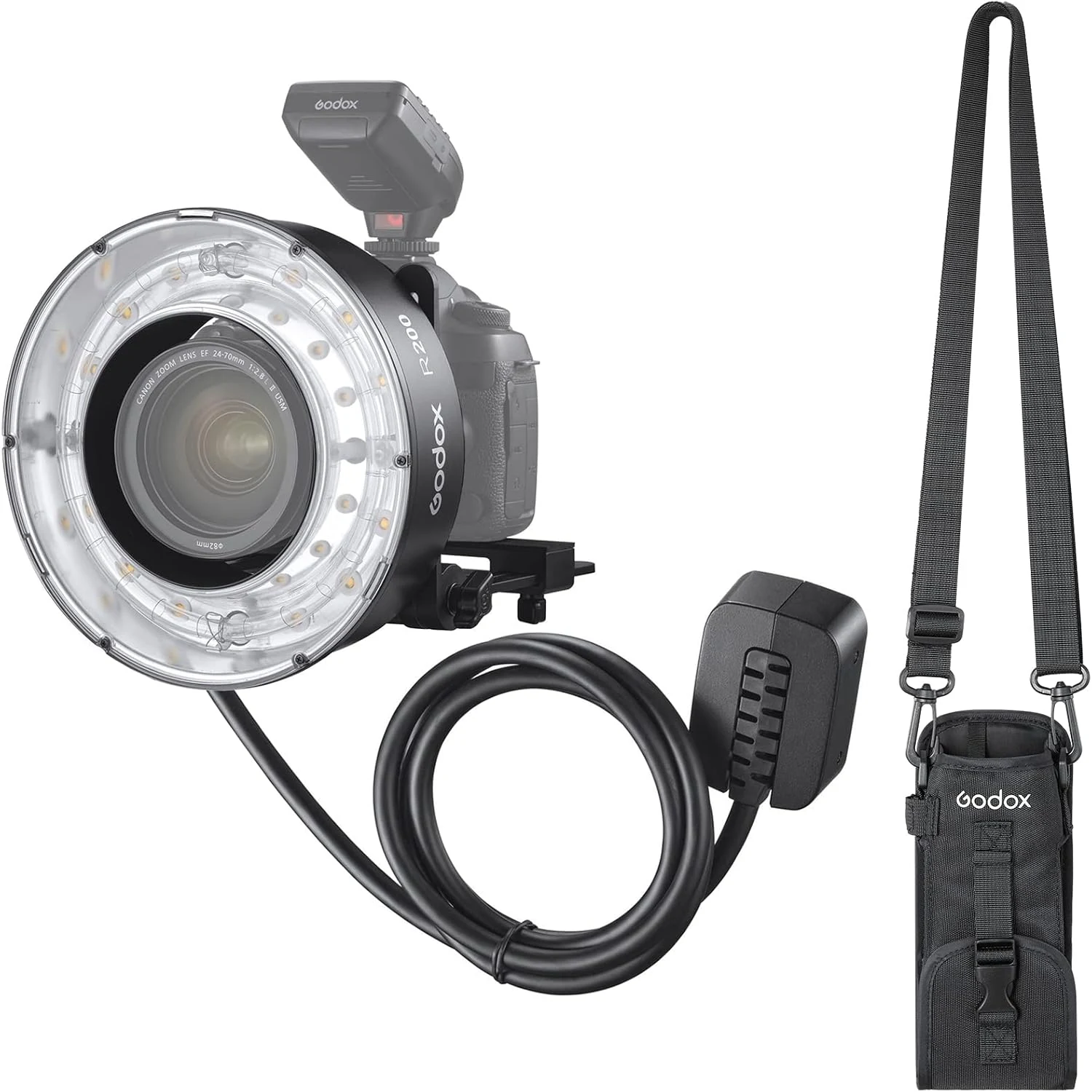 Godox Ad200 Pro II Accessories, Godox R200 Ring Flash Head for AD200, AD200Pro and AD200ProII Pocket Flash System