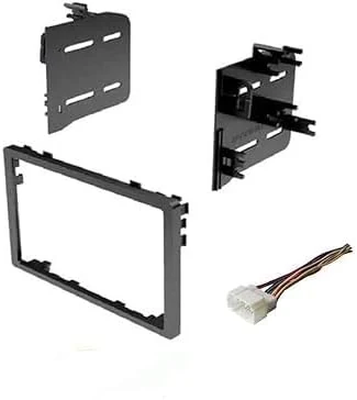 ASC Audio double DIN car stereo install kit and wire harness made for Honda