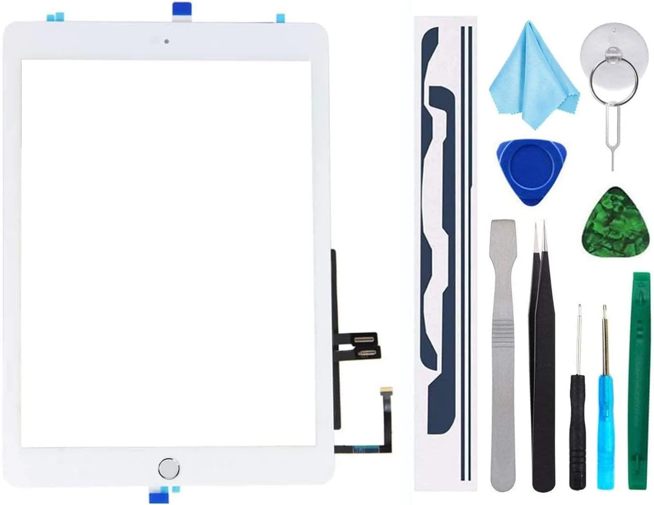 White Digitizer Repair Kit for iPad 9.7" 2018 iPad 6 review