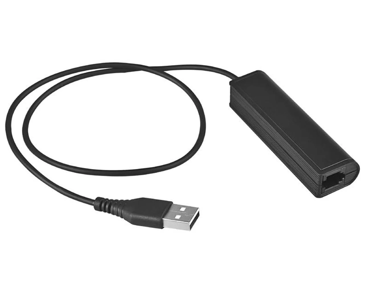 RJ9 Plug to USB Headset Adapter Compatible with Plantronics Jabra Sennheiser Wireless DECT Headsets