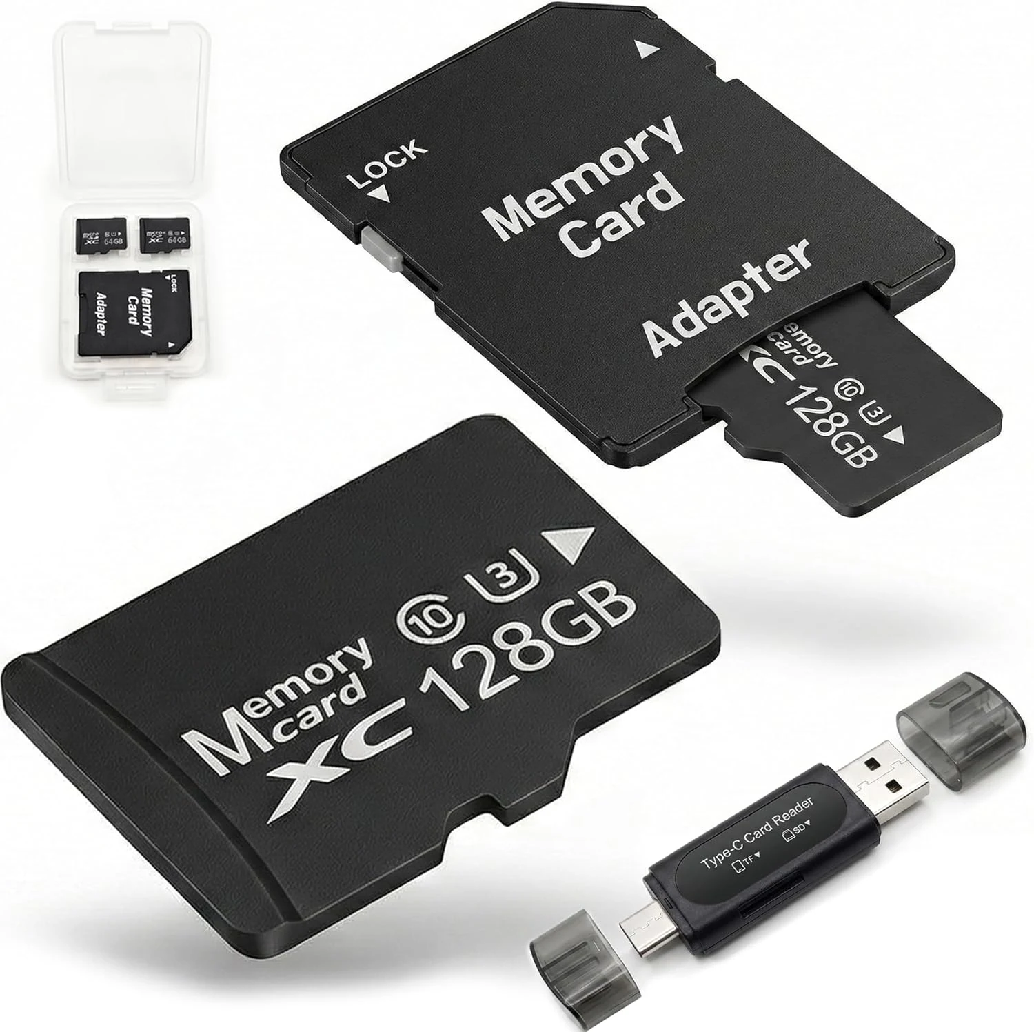 128GB Micro SD Card 2-Pack, High Endurance A1 U3 V30 4K Video Recording