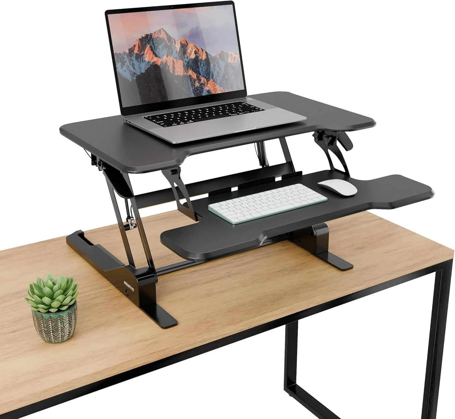 Mount-It! Height Adjustable Standing Desk Converter, Compact 30” Wide Tabletop review