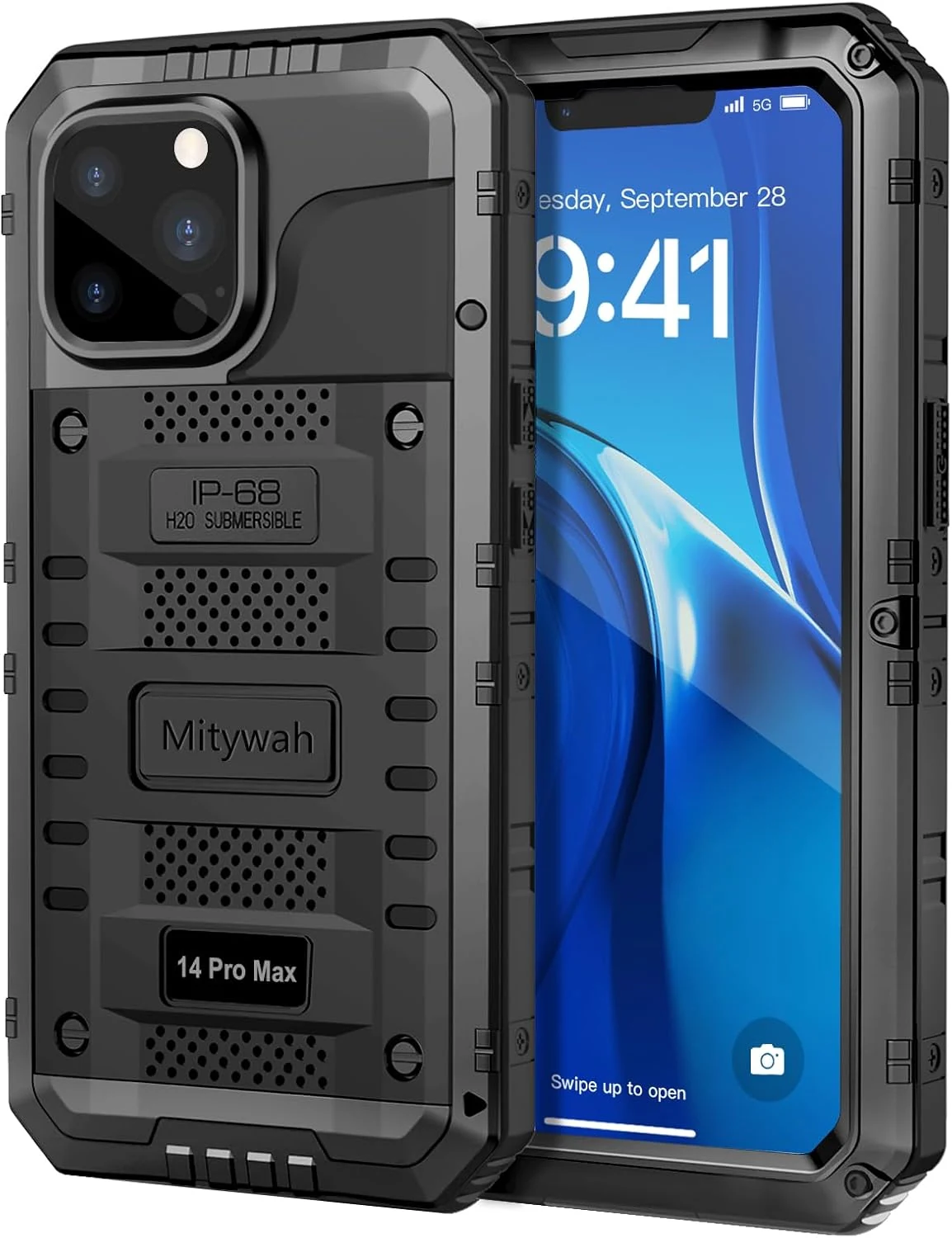 Mitywah Waterproof Case for iPhone 14 Pro Max, Heavy Duty review