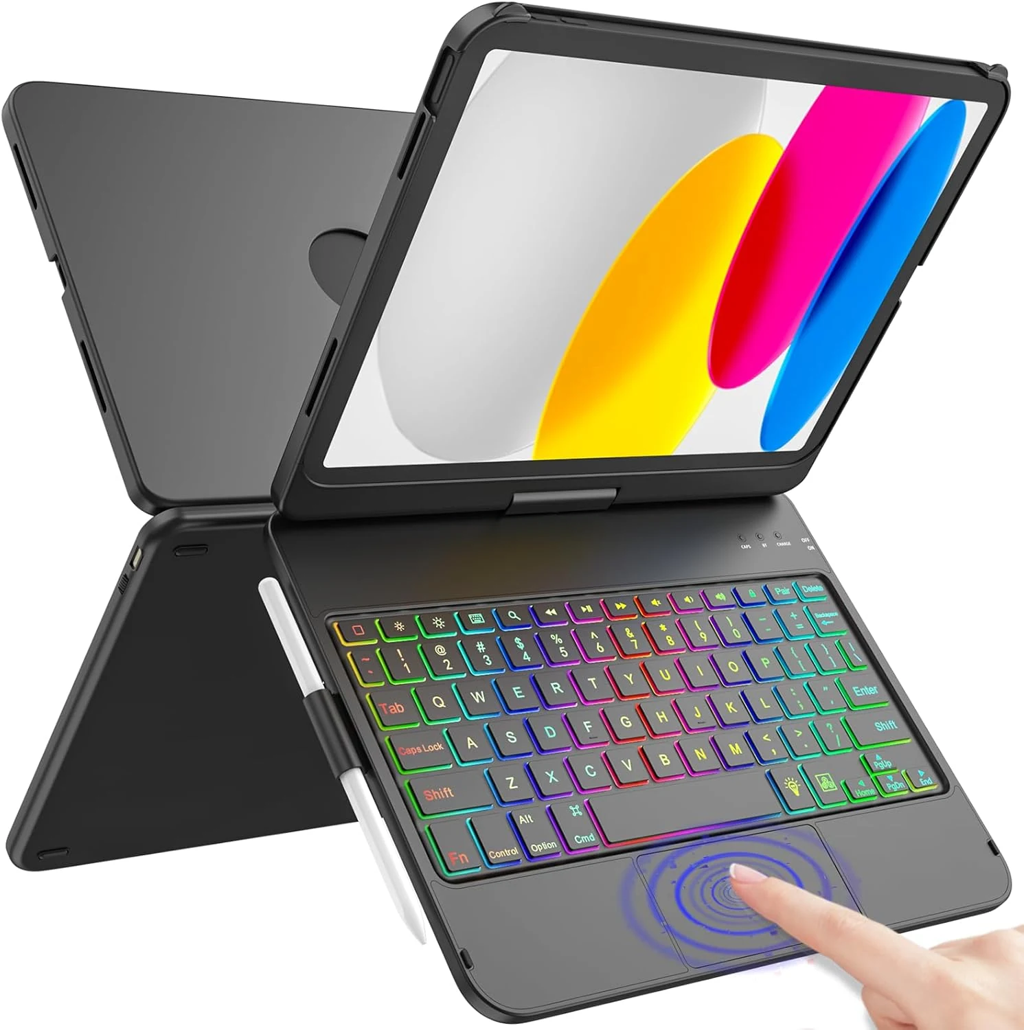 Touch Keyboard Case for iPad A16 11th Generation 2025/10th Generation 10.9 inch 2022