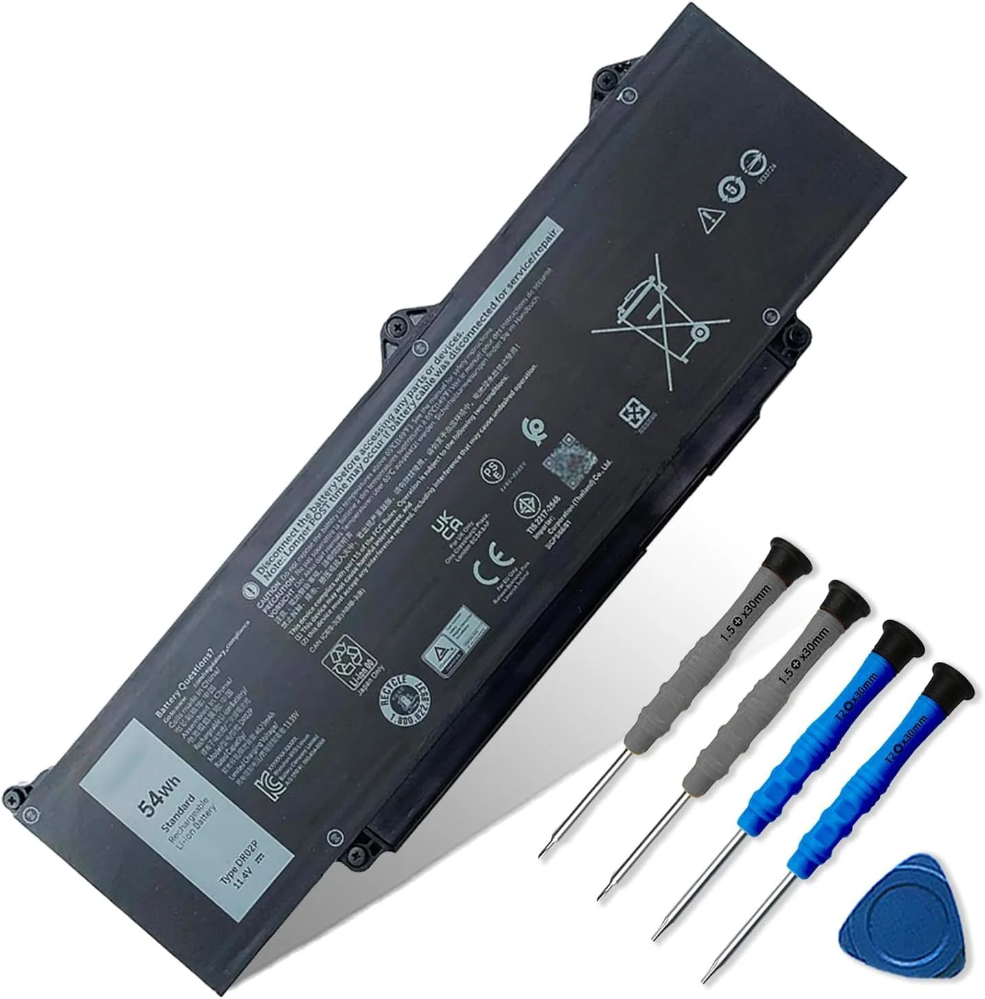 54Wh DR02P R73TC Laptop Battery Compatible with Dell Latitude 5550 5540 5450 5440 Precision 3590 3580 3480 3490
