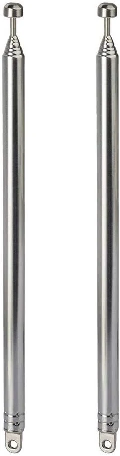 Bingfu 7 Sections Telescopic 74cm AM FM Antenna Portable Radio (2-Pack)