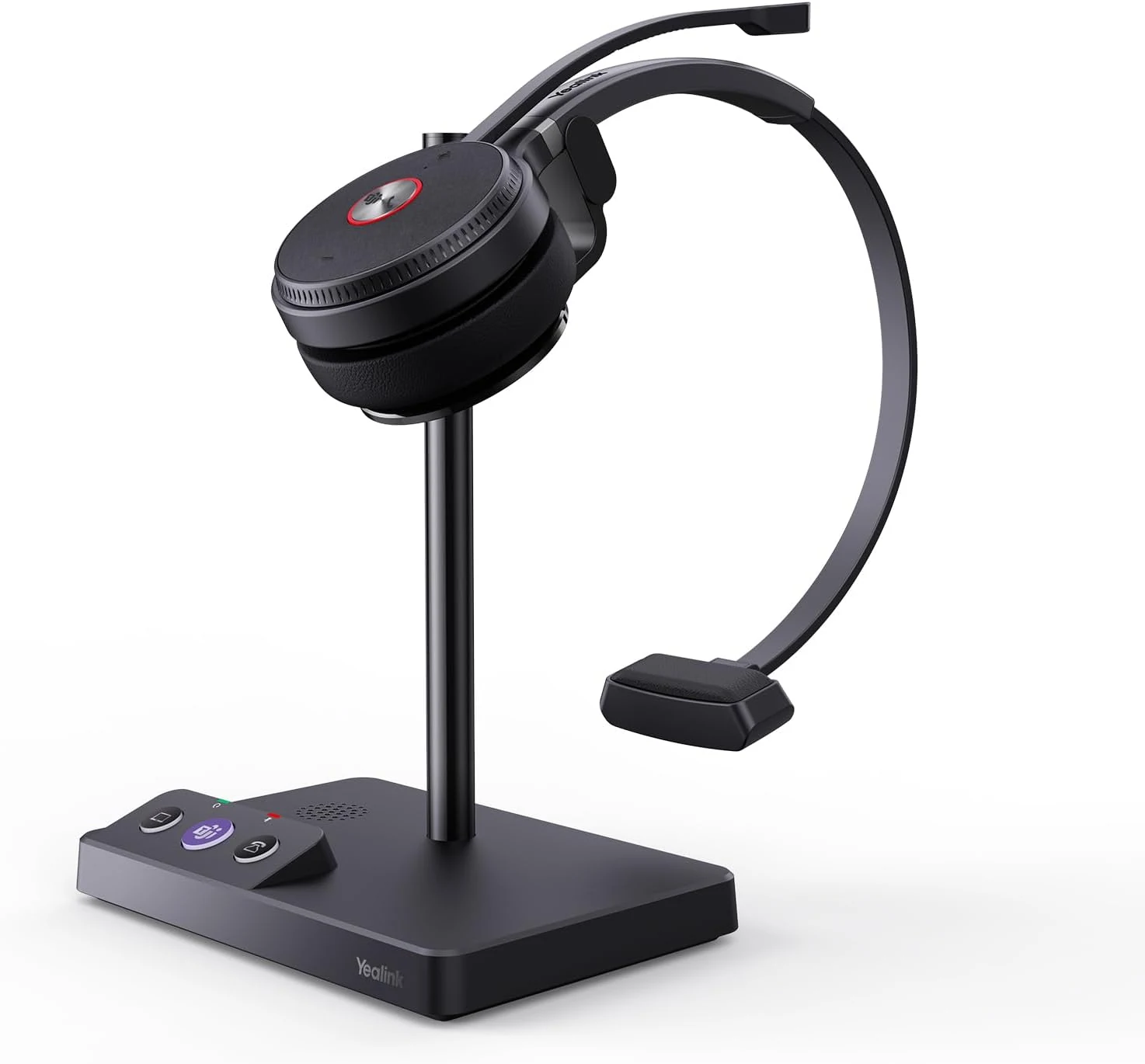 Yealink WH62 Mono Teams DECT Wireless Headset with Microphone, 525 Ft