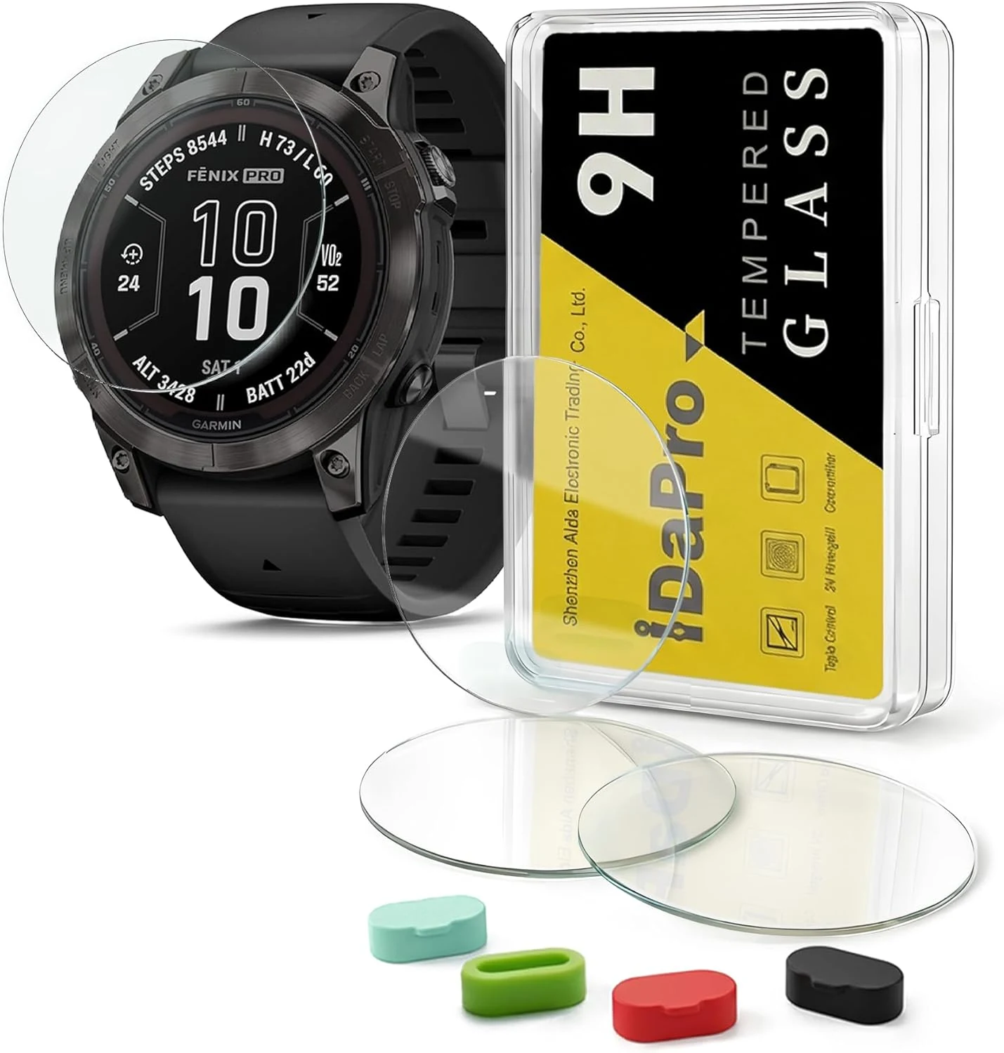 iDaPro [4+4 Pack Screen Protector for Garmin Fenix 7 Pro Solar/Sapphire Solar