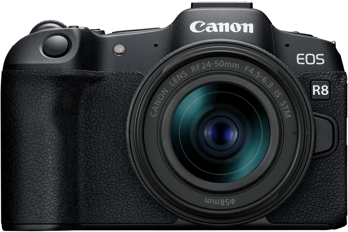 Canon EOS R8 Mirrorless Camera with RF 24-50mm f/4.5-6.3 is STM Lens (Black)