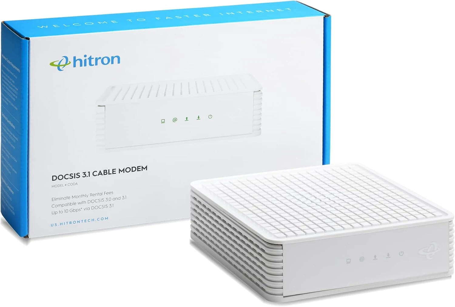 Hitron CODA DOCSIS 3.1 - Cable Internet ONLY (Not Compatible with Fiber/DSL) | Up to 1 Gbps Cable Modem