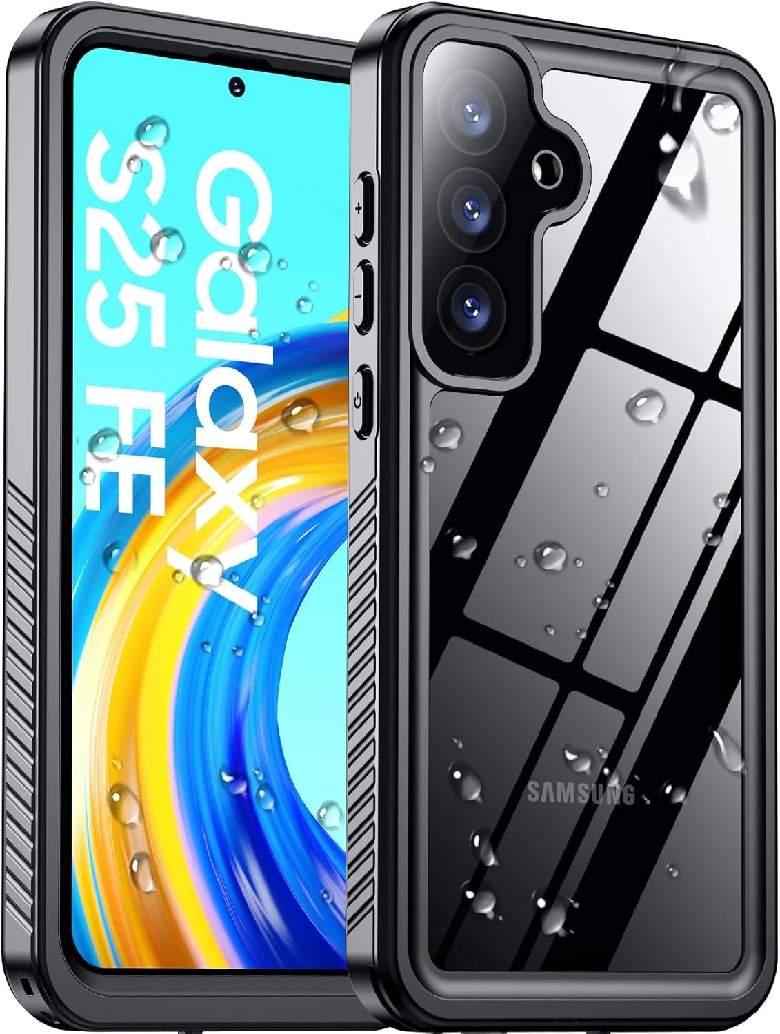 Temdan for Samsung Galaxy S25 FE Case Waterproof (IP68) Rugged Full-Body Shock-Proof Cover