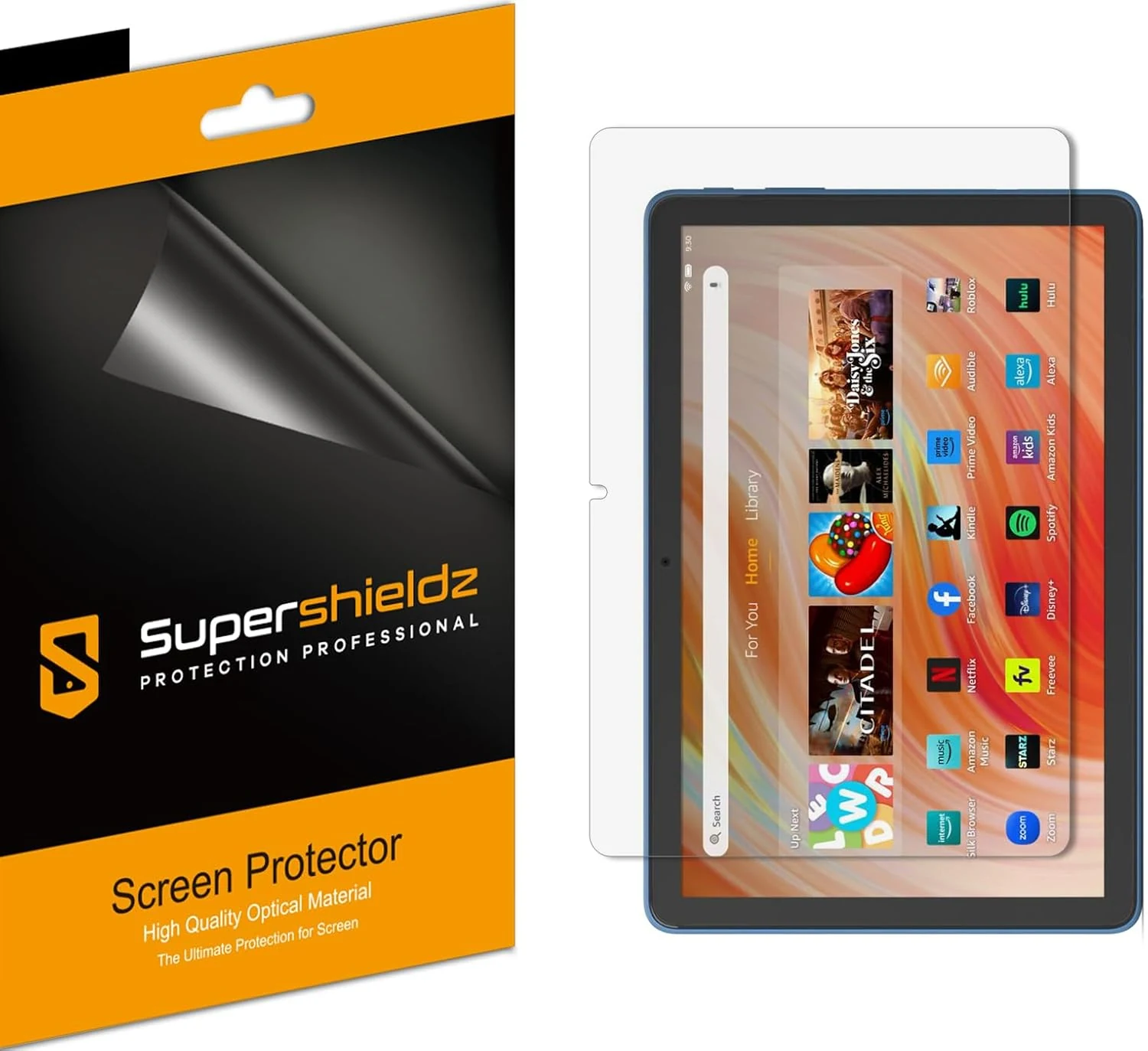 Supershieldz (3 Pack) Designed for All-New Fire HD 10 / Fire HD 10 Plus Tablet Screen Protector