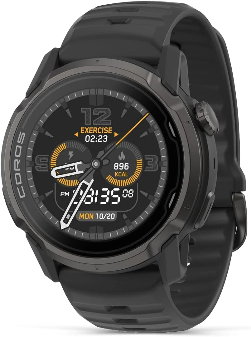 COROS APEX 4 (46mm) GPS Watch, 1.3" MIP Touchscreen, Global maps with Turn-by-Turn Navigation, 41 Days Battery Life, Voice Pins, and Hands-Free Calls, for Running, Skiing, and Climbing - Black