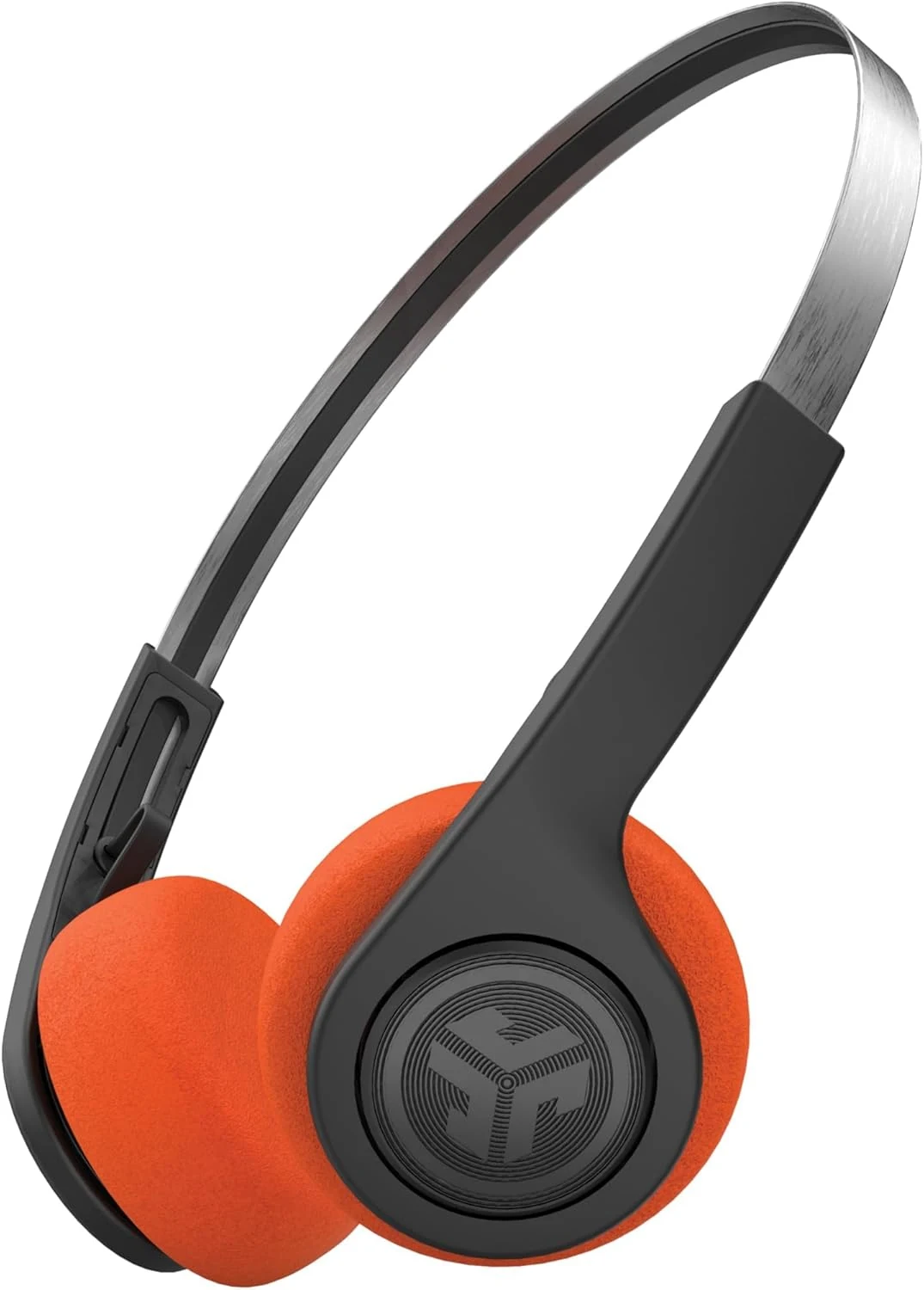 JLab, Rewind 2, Retro Wireless on-Ear Headphones, Bluetooth multipoint, EQ3, Google Fast Pair, Be Aware, Wireless Sharing, Black